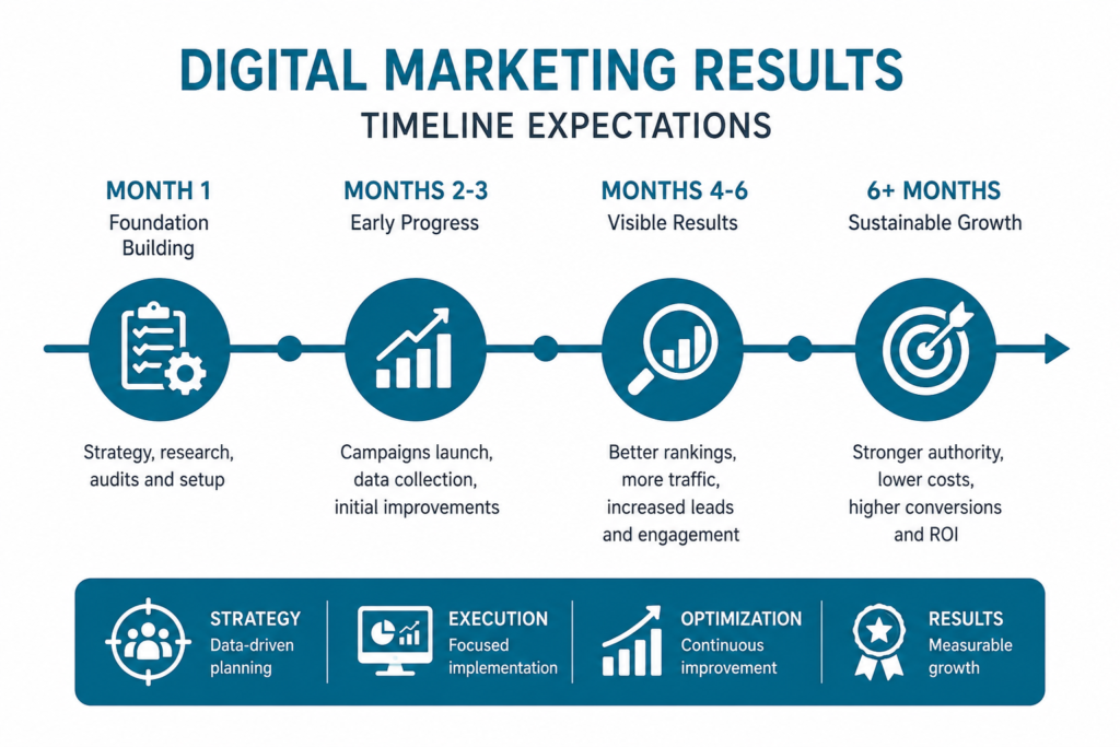 How Long Does It Take to See Results From a Digital Marketing Agency? Digital Marketing Agency