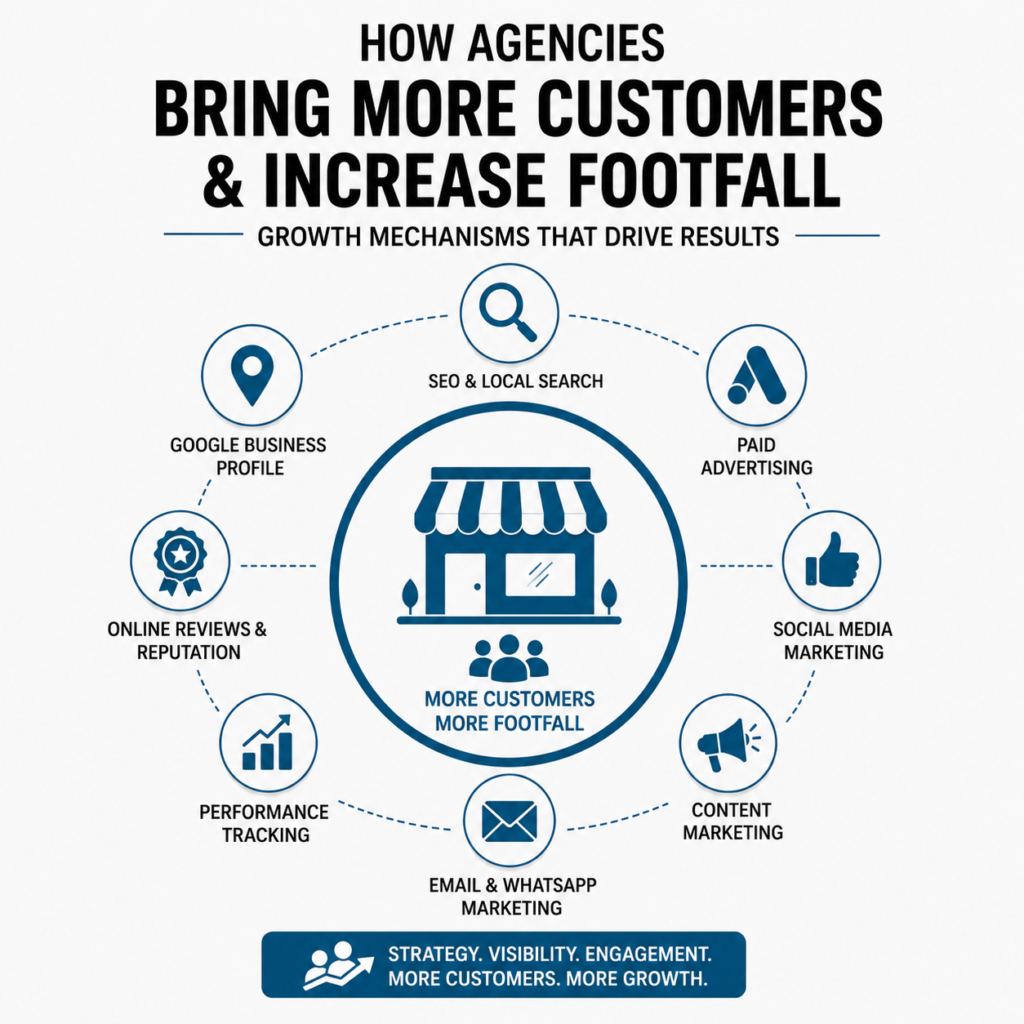 How Agencies Bring More Customers and Increase Footfall to Your Business Digital marketing agencies